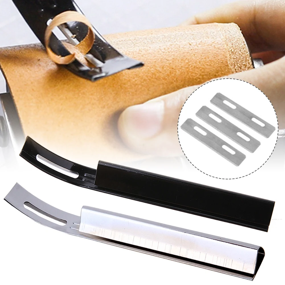 DIY Handmade Leather Tools Sewing Leather Skiver Stainless Steel Thinning Skiving Knife With 3 Replacement Blades Dropshipping
DIY Handmade Leather Tools Sewing Leather Skiver Stainless Steel Thinning Skiving Knife With 3 Replacement Blades Dropshipping