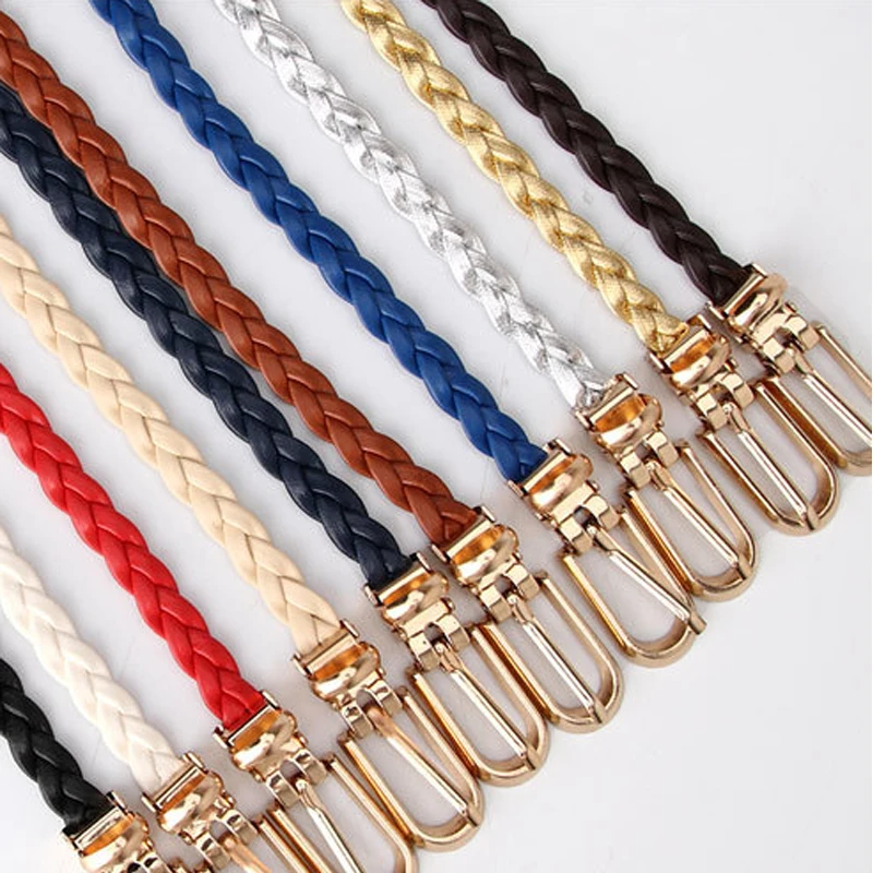 Pu Woven Thin Belt Women's Fashion Casual Luxury Jeans Coat Accessories Girdle Goth Punk y2k Pin Buckle Leather Waistband Female
Pu Woven Thin Belt Women's Fashion Casual Luxury Jeans Coat Accessories Girdle Goth Punk y2k Pin Buckle Leather Waistband Female