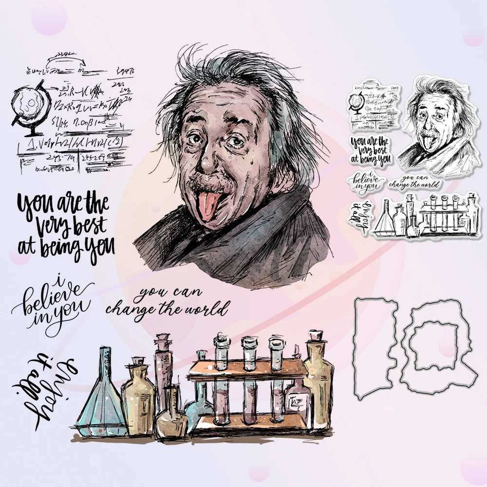 Funny Smart Einstein Avatar Metal Cutting Dies Clear Stamp Set DIY Scrapbooking For Decor Paper Cards Album Cut Dies Stamps
Funny Smart Einstein Avatar Metal Cutting Dies Clear Stamp Set DIY Scrapbooking For Decor Paper Cards Album Cut Dies Stamps