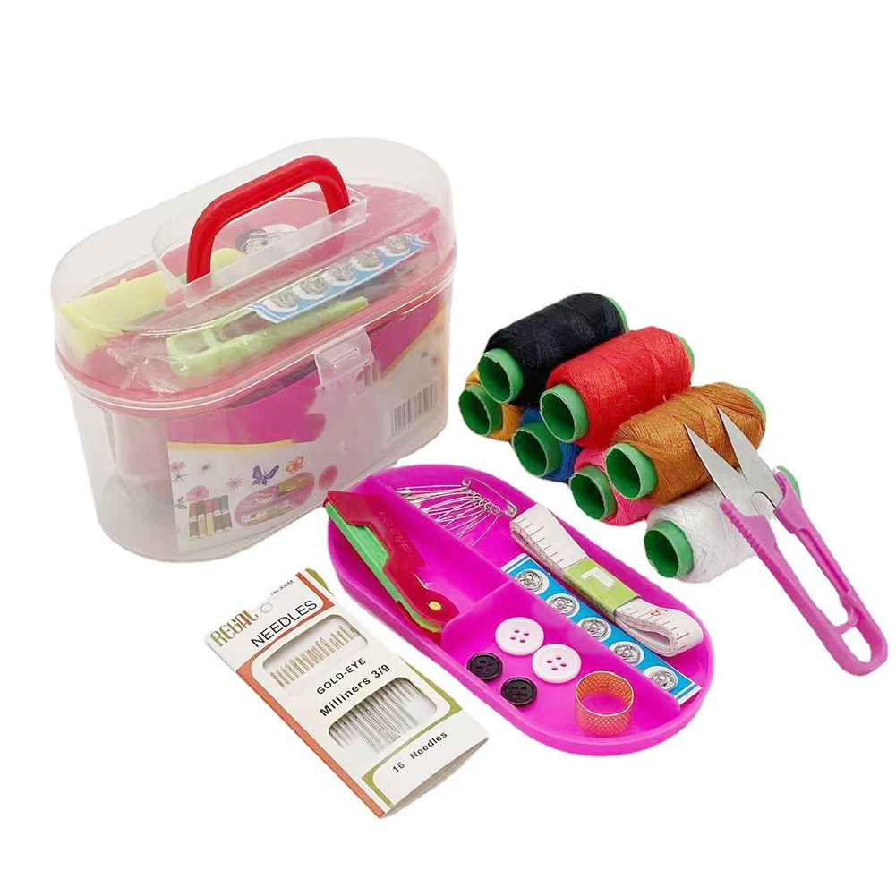 Multifunctional Travel Home Needle Box Set DIY Sewing Embroidery Accessories Tool Cotton Thread PP Outer Box Pins Sewing Tools
Multifunctional Travel Home Needle Box Set DIY Sewing Embroidery Accessories Tool Cotton Thread PP Outer Box Pins Sewing Tools