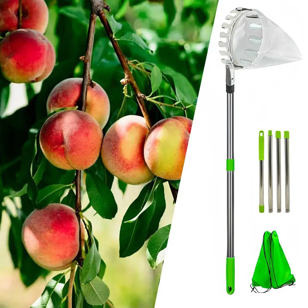 1.6/2/2.4/4m Fruit Picker With Telescoping Pole Stainless Grabber Fruit Weight Basket Light Fruit Steel Durable Picking Too H3B8
1.6/2/2.4/4m Fruit Picker With Telescoping Pole Stainless Grabber Fruit Weight Basket Light Fruit Steel Durable Picking Too H3B8