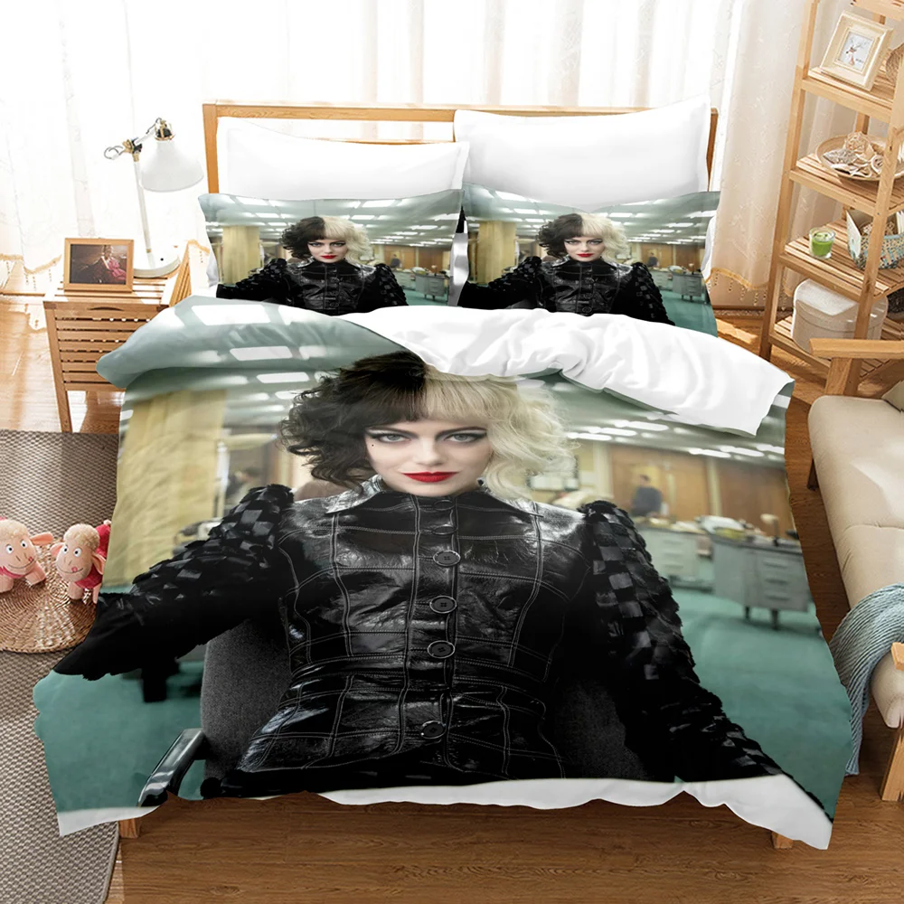 Double Twin Full Queen King Adult Kids Bedclothes Quilt Cover 3D Printed Cruella Bedding Set Pillowcase De Vil Duvet Cover
Double Twin Full Queen King Adult Kids Bedclothes Quilt Cover 3D Printed Cruella Bedding Set Pillowcase De Vil Duvet Cover