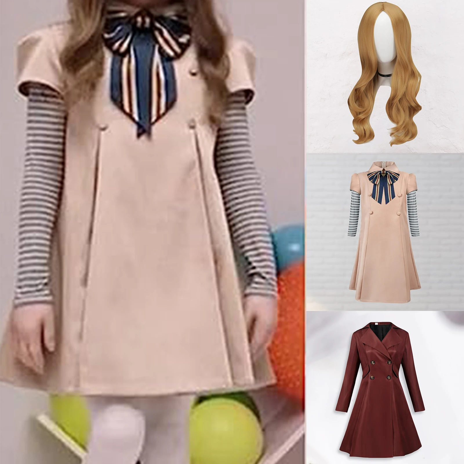 Child Ladies Cosplay Set Kids Adult Halloween Dress Suits with Wig Lolita Style Role Playing Festival Outfit
Child Ladies Cosplay Set Kids Adult Halloween Dress Suits with Wig Lolita Style Role Playing Festival Outfit