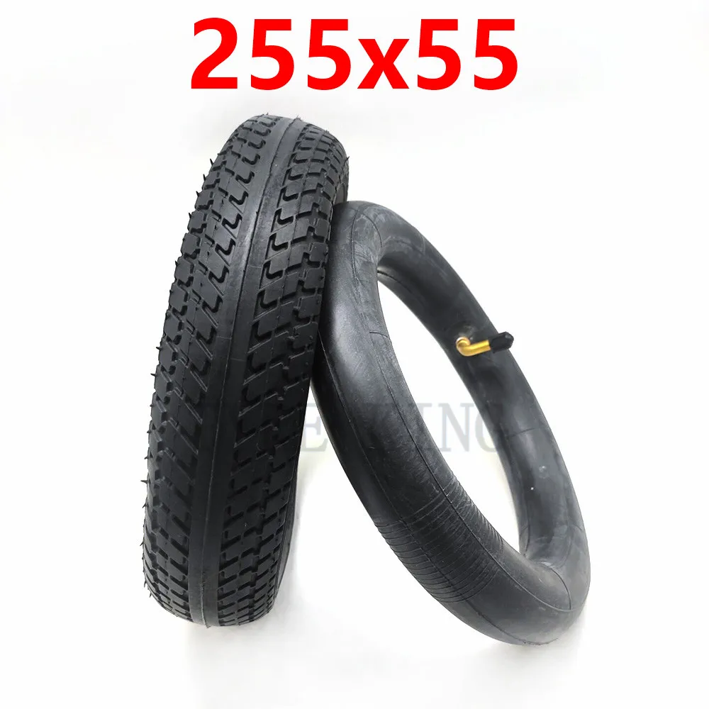 

10 Inch 255x55 Inner and Outer Tyre 255*55 Pneumatic Tire for Children's Tricycle, Baby Carriage Accessories