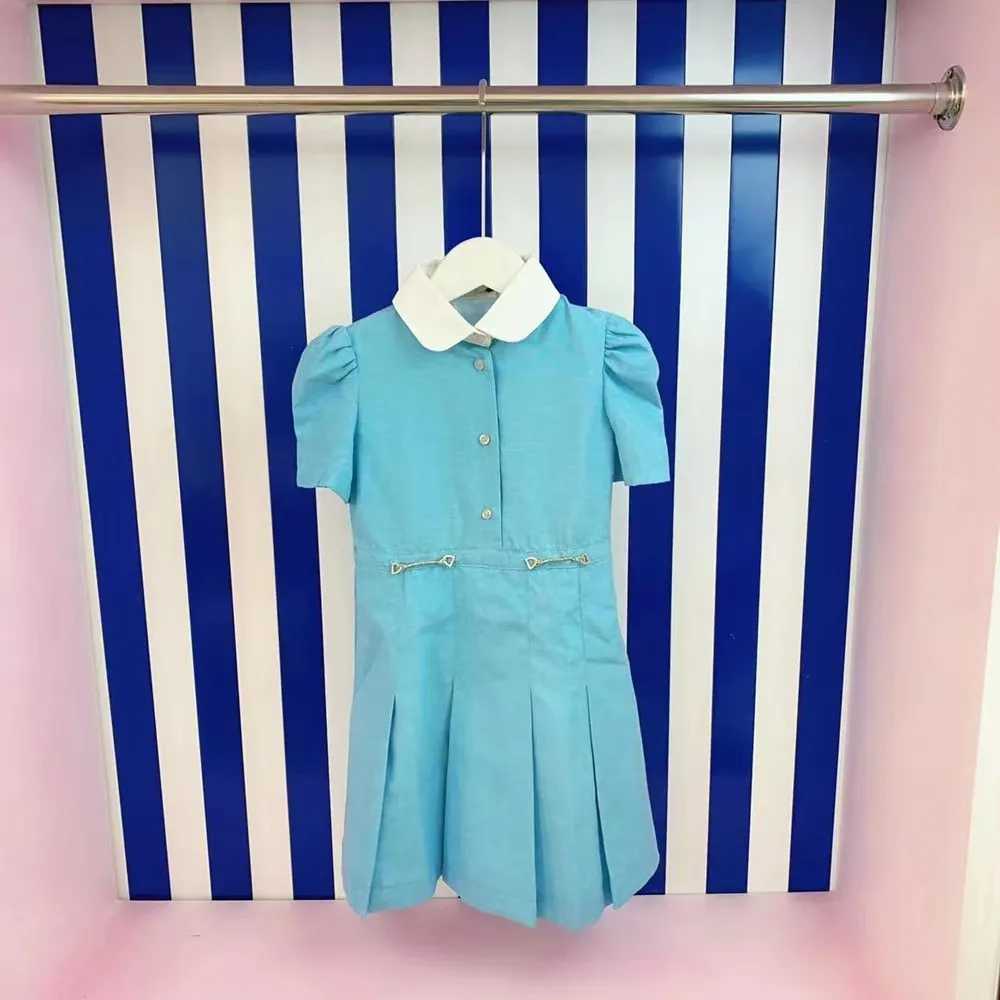 Designer clothing 2022 spring and summer hot new products girls lapel temperament princess dress
Designer clothing 2022 spring and summer hot new products girls lapel temperament princess dress