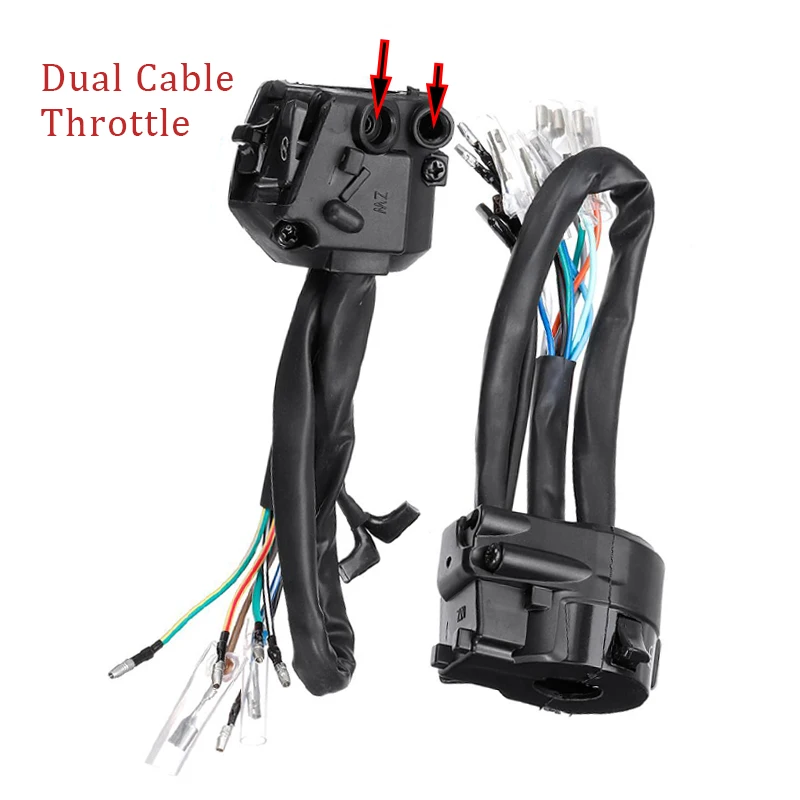 12V Motorcycle 7/8" Handlebar Control Switches Horn Turn Signal Headlight Electrical Start Double Throttle For Honda For Suzuki
12V Motorcycle 7/8" Handlebar Control Switches Horn Turn Signal Headlight Electrical Start Double Throttle For Honda For Suzuki