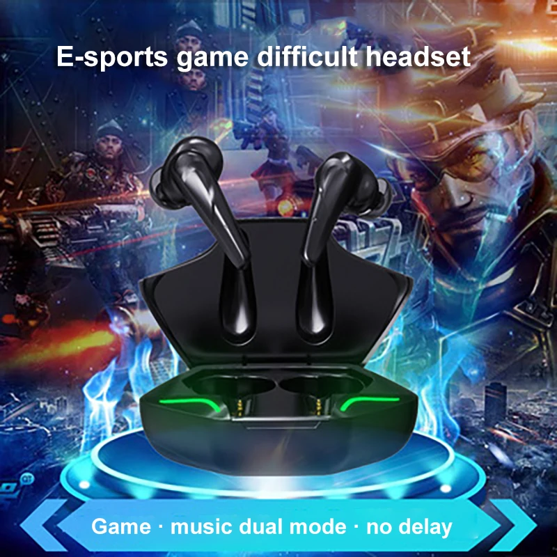 Touch Control Bluetooth Headphone Low-latency Stereo Sound E-sports Gaming Headset In-ear Portable Tws True Wireless Earphone
Touch Control Bluetooth Headphone Low-latency Stereo Sound E-sports Gaming Headset In-ear Portable Tws True Wireless Earphone