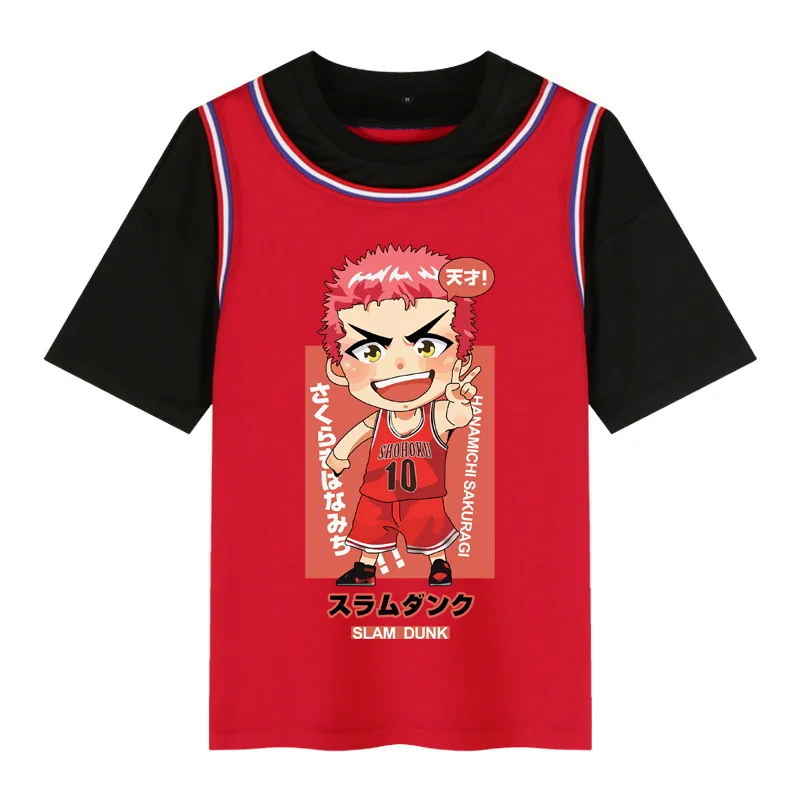 Slam Dunk Movie Co-branded Short Sleeve Tshirt Rukawa Maple Sakuraki Hanamichi Century High Five Cartoon Print Short Sleeve Tops
Slam Dunk Movie Co-branded Short Sleeve Tshirt Rukawa Maple Sakuraki Hanamichi Century High Five Cartoon Print Short Sleeve Tops