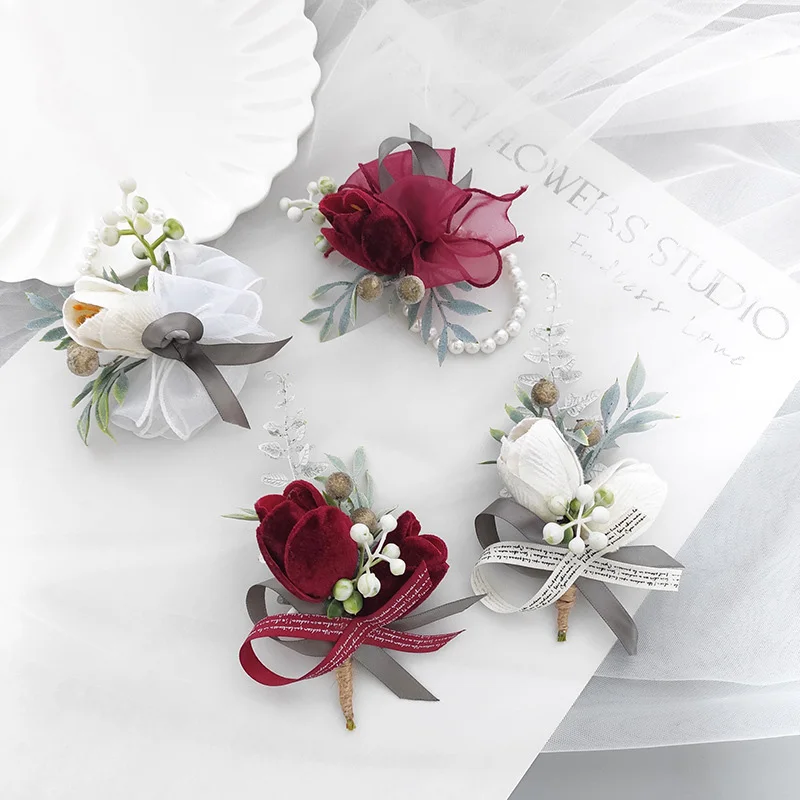 1pc Lace Corsage Hand Wrist Flower Velvet Hand Flower Wrist Flower Bracelet Pearl Bride Wedding Supplies Bridal Prom Accessories
1pc Lace Corsage Hand Wrist Flower Velvet Hand Flower Wrist Flower Bracelet Pearl Bride Wedding Supplies Bridal Prom Accessories