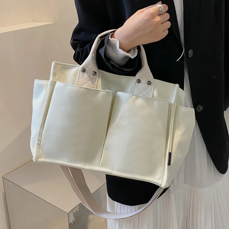 Casual Large Capacity Canvas Tote 2022 Simple Fashion Shoulder Bags For Women Reusable Shopping Bags Female Handbag and Purse
Casual Large Capacity Canvas Tote 2022 Simple Fashion Shoulder Bags For Women Reusable Shopping Bags Female Handbag and Purse