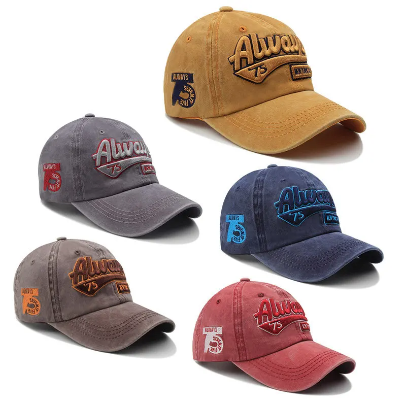 Snapback Men's New Washed Baseball Cap Retro Letter Embroidered Sun Hat Men's and Women's Casual Adjustable Outdoor Trucker Hat
Snapback Men's New Washed Baseball Cap Retro Letter Embroidered Sun Hat Men's and Women's Casual Adjustable Outdoor Trucker Hat
