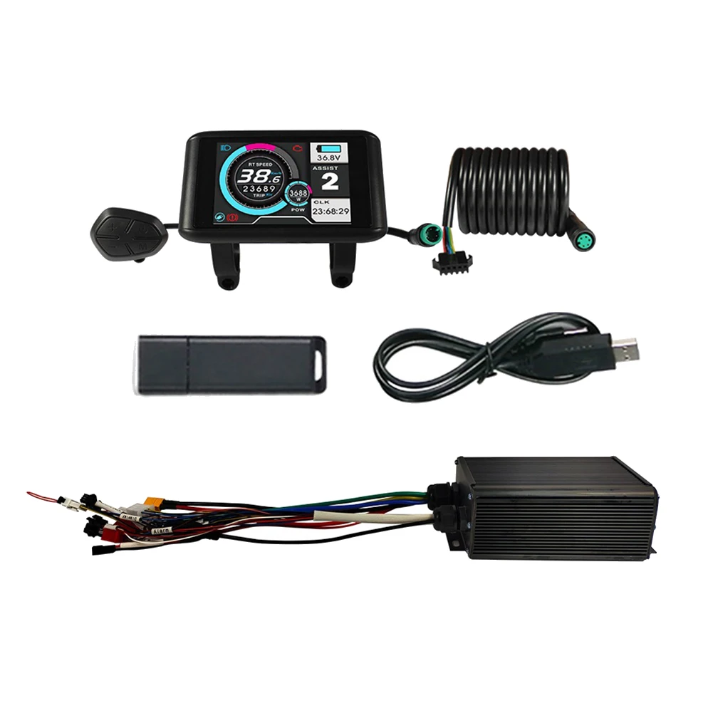 Electric Bike 36V 48V 60V 72V Program 45A MQCON Sabvoton Controller Unlock Controller with UKC-1 Display USB+Bluetooth
Electric Bike 36V 48V 60V 72V Program 45A MQCON Sabvoton Controller Unlock Controller with UKC-1 Display USB+Bluetooth