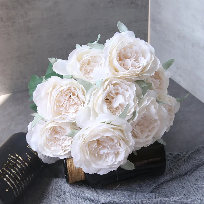 Artificial White Oil Painting Peony Bouquet Wedding Bride Holding Flower Valentine's Day Gift Home Living Room Silk Peonys Decor
Artificial White Oil Painting Peony Bouquet Wedding Bride Holding Flower Valentine's Day Gift Home Living Room Silk Peonys Decor