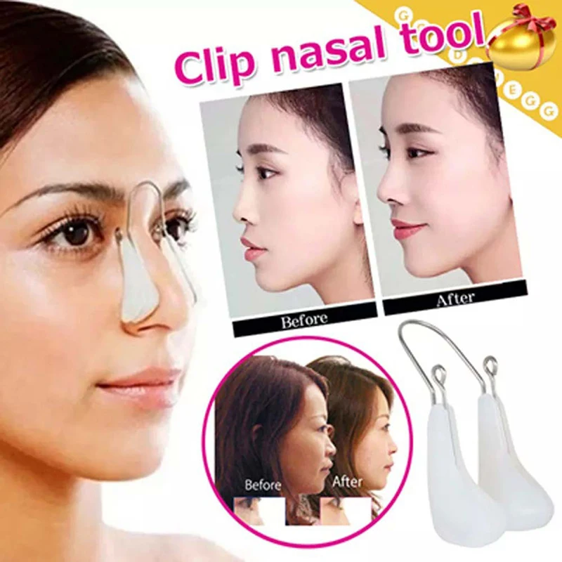 

Magic Nose Shaper Clip Nose Up Lifting Shaping Bridge Straightening Beauty Slimmer Device Soft Silicone Hurt Orthotic Corrector