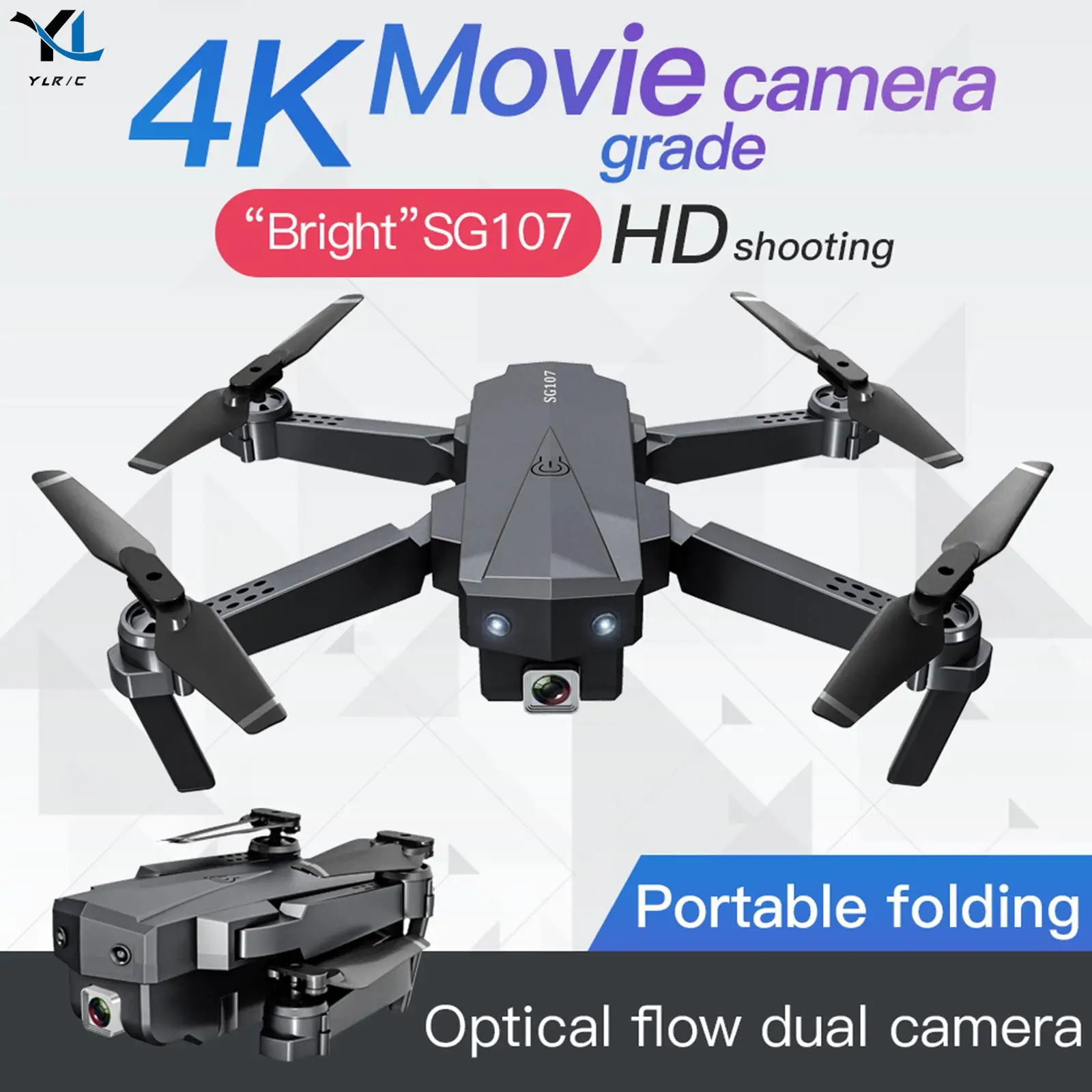ZLL SG107 Mini Drone 4K WIFI FPV Single Camera Drone profesional Dual Camera optical flow 50X time zoom Quadcopter RC Dron
ZLL SG107 Mini Drone 4K WIFI FPV Single Camera Drone profesional Dual Camera optical flow 50X time zoom Quadcopter RC Dron
