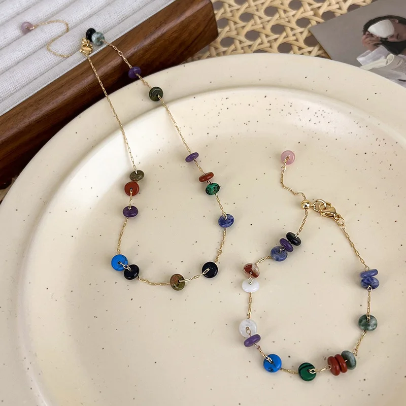 Minar Handmade Round Hollow Out Natural Stone Charm Necklaces for Women Candy Color Strand Choker Necklace Party Beach Jewelry
Minar Handmade Round Hollow Out Natural Stone Charm Necklaces for Women Candy Color Strand Choker Necklace Party Beach Jewelry