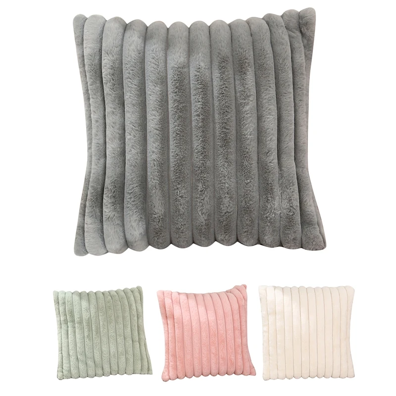 Plush Decorative Covers Fuzzy Striped Soft Pillowcase Cushion Covers For Sofa Couch Bedroom 45X45CM
Plush Decorative Covers Fuzzy Striped Soft Pillowcase Cushion Covers For Sofa Couch Bedroom 45X45CM