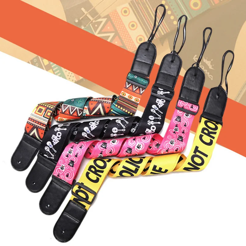 1PC Adjustable Guitar Strap Fashion Print PU Head Widened Nylon Shoulder Strap for Electric Guitar Bass Guitar Parts Accessories
1PC Adjustable Guitar Strap Fashion Print PU Head Widened Nylon Shoulder Strap for Electric Guitar Bass Guitar Parts Accessories