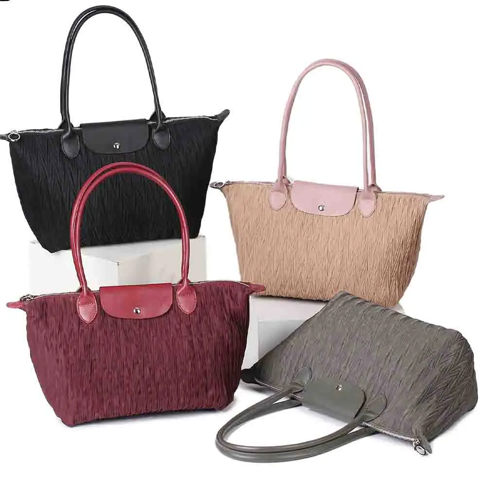 Fashionbable Women Handbag High Quality Parachute Waterproof Nylon Pleated Pirnt Female Portability Female Shoulder Bag New 2023
Fashionbable Women Handbag High Quality Parachute Waterproof Nylon Pleated Pirnt Female Portability Female Shoulder Bag New 2023
