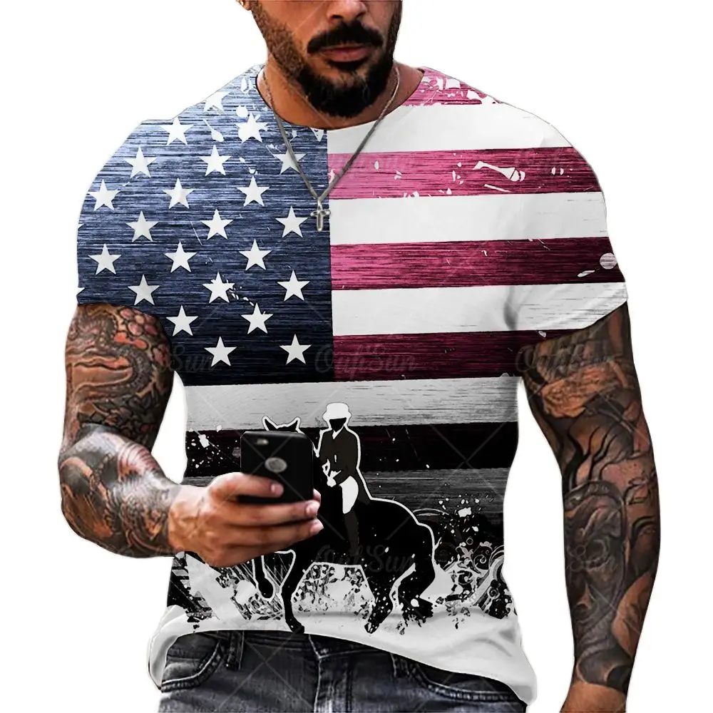 American Flag 3D Printed T Shirt Men's Summer Street Fashion Fashion Round Neck Short Sleeve Oversized T Shirt
American Flag 3D Printed T Shirt Men's Summer Street Fashion Fashion Round Neck Short Sleeve Oversized T Shirt