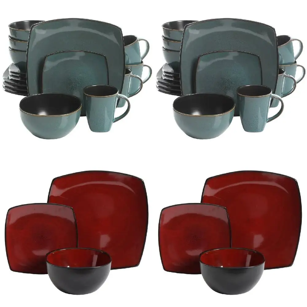 Gorgeous, Chic 16pc Teal Green Square Dinnerware Set - Perfect for Everyday Use and Special Occasions
Gorgeous, Chic 16pc Teal Green Square Dinnerware Set - Perfect for Everyday Use and Special Occasions