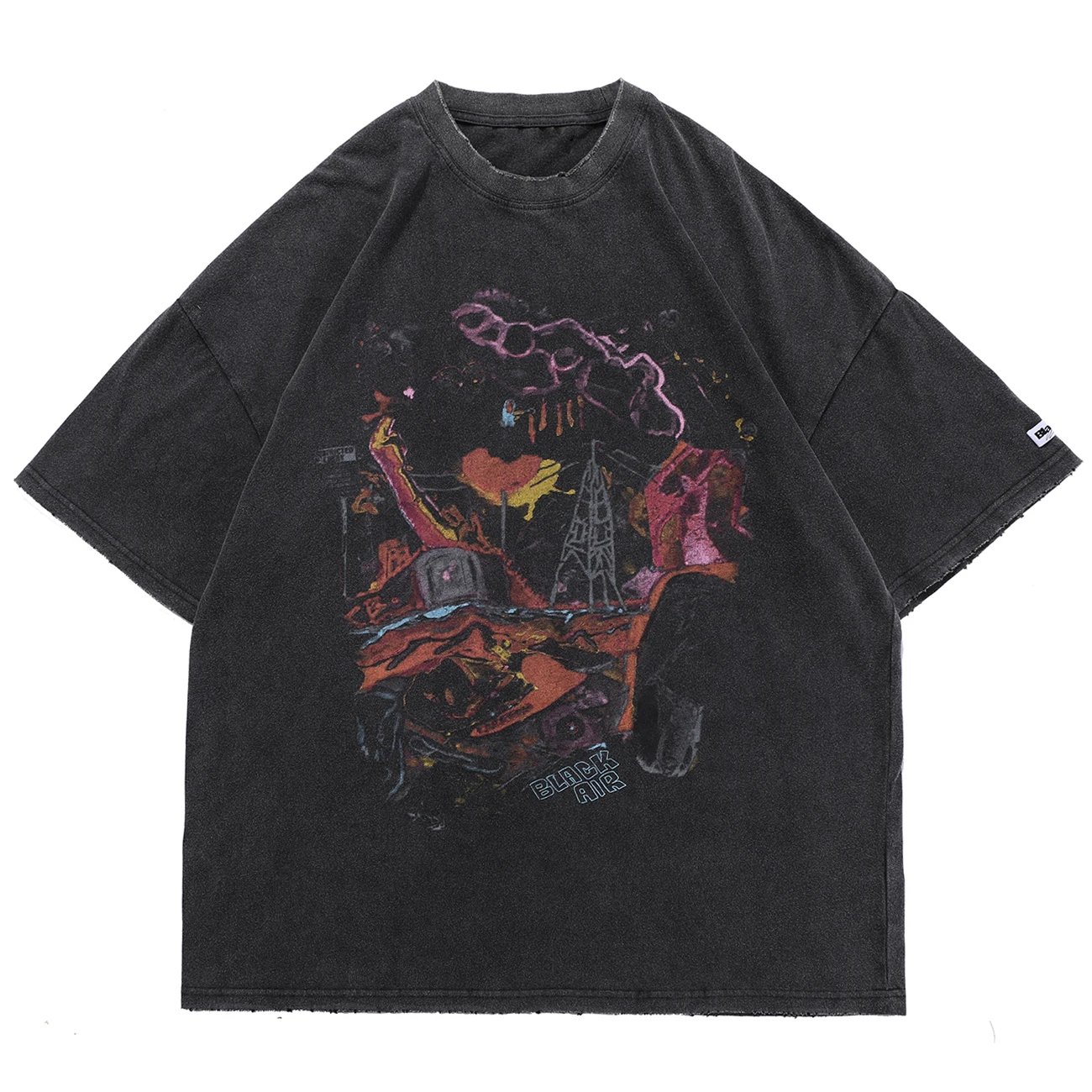 Washed Vintage T Shirts Men Graffiti Graphic T Shirt Hip Hop Streetwear Retro Short Sleeve Loose Casual Cotton Tee Tops
Washed Vintage T Shirts Men Graffiti Graphic T Shirt Hip Hop Streetwear Retro Short Sleeve Loose Casual Cotton Tee Tops