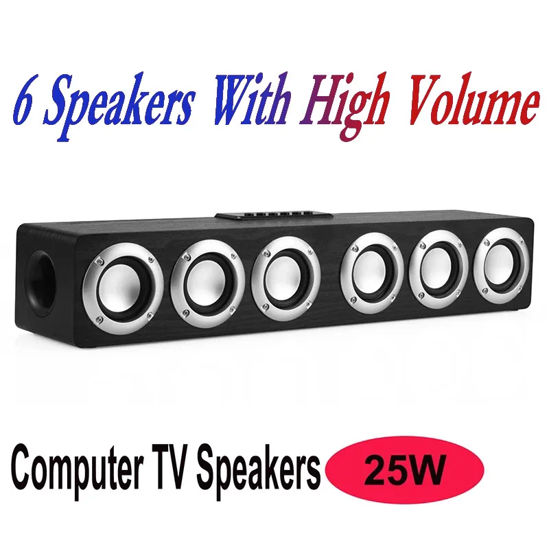 Wooden Wirelesss Bluetooth Speaker Bass Stereo 6 Speakers For Computer Music System Boom Box with Fm Radio AUX USB TF Card Sound
Wooden Wirelesss Bluetooth Speaker Bass Stereo 6 Speakers For Computer Music System Boom Box with Fm Radio AUX USB TF Card Sound