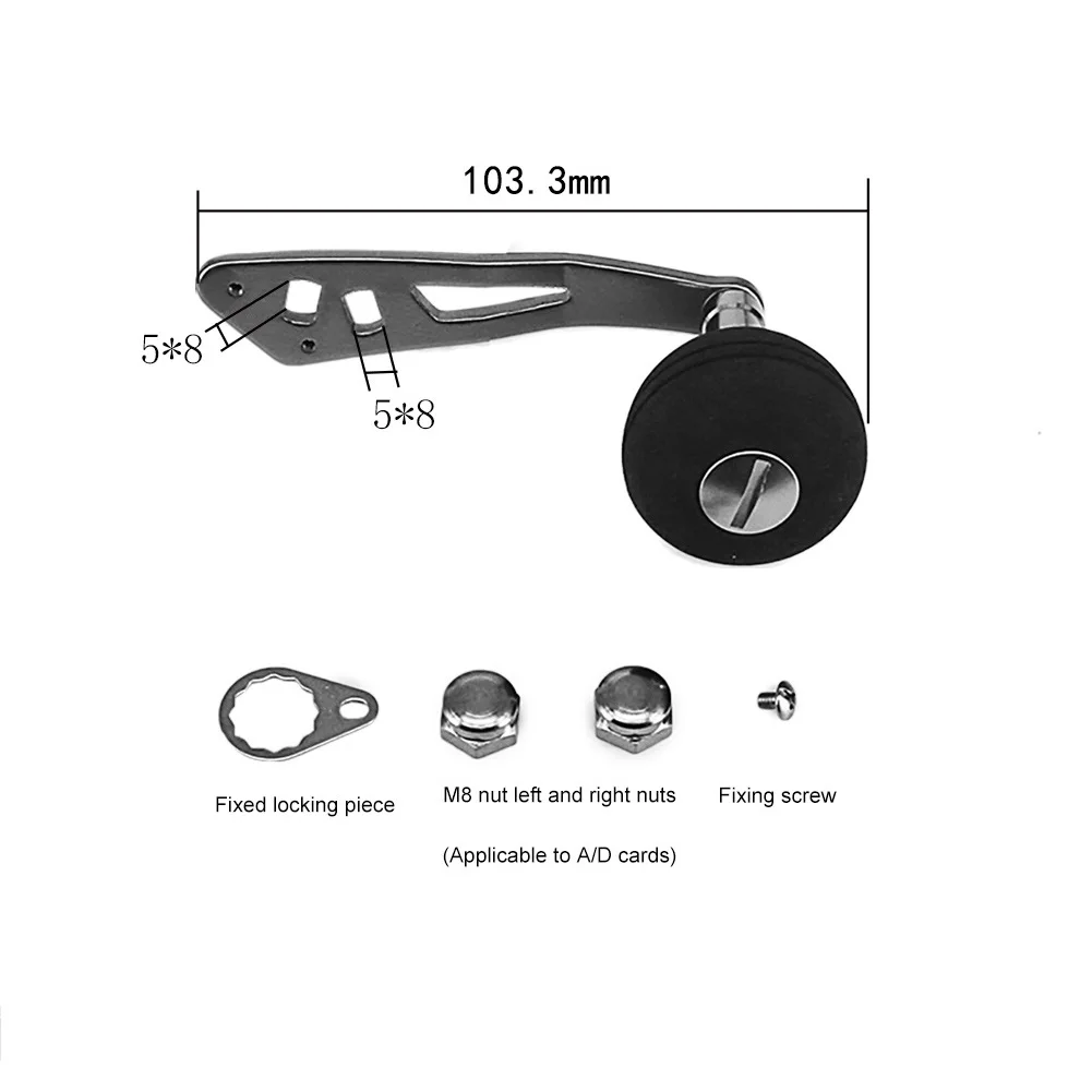 All Metal Power Single Fishing Reel Handle EVA Knob Reel DIY Replacement Part Baitcasting Reel Handle Knob For Fishing Tackle
All Metal Power Single Fishing Reel Handle EVA Knob Reel DIY Replacement Part Baitcasting Reel Handle Knob For Fishing Tackle
