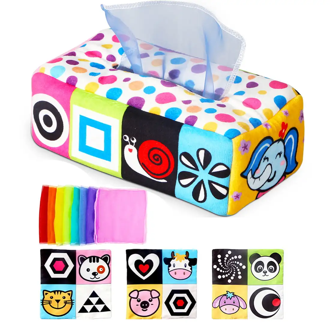 Baby Tissue Box Toy, Magic Crinkle Paper High Contrast Tissue Sensory Toys, Beetle
Baby Tissue Box Toy, Magic Crinkle Paper High Contrast Tissue Sensory Toys, Beetle