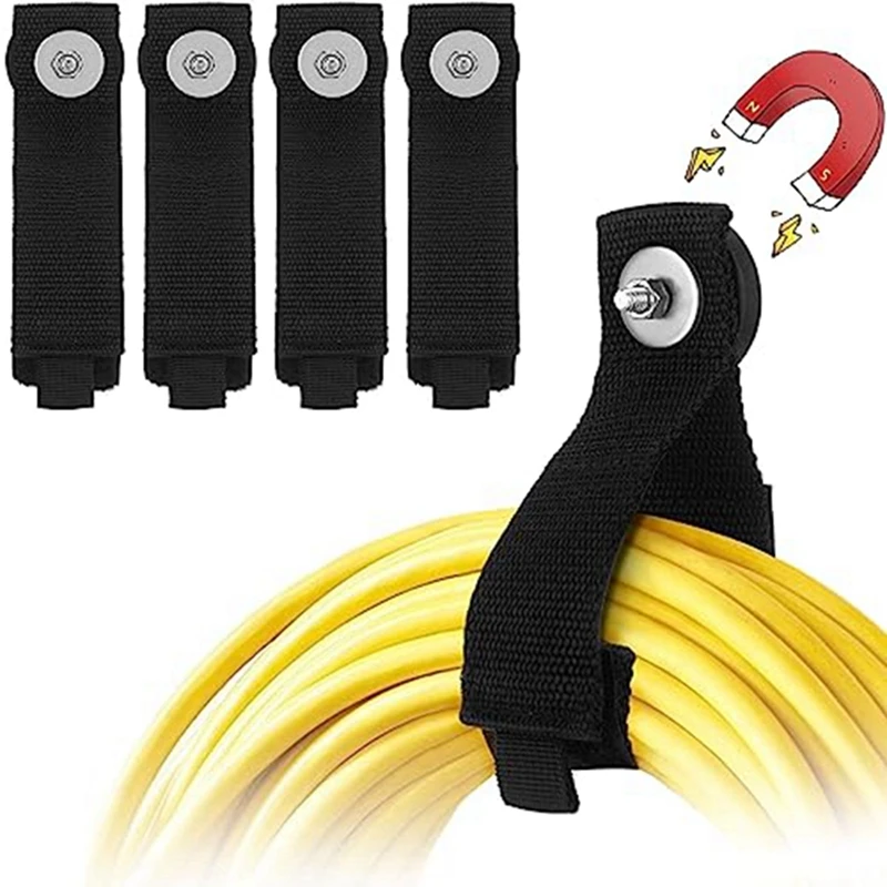 4 Pcs Magnetic Garage Storage Tool Organizer Black Heavy Duty For Hoses Ropes Drills Hanging Cable Magnet
4 Pcs Magnetic Garage Storage Tool Organizer Black Heavy Duty For Hoses Ropes Drills Hanging Cable Magnet