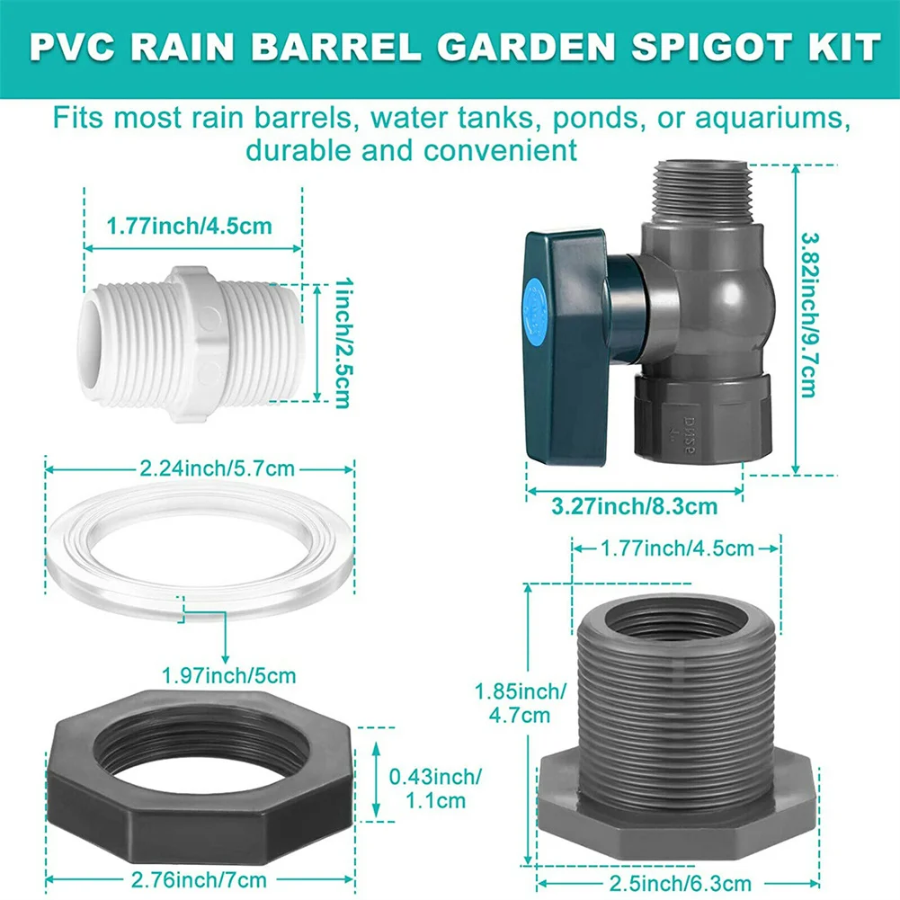 Faucet Kit Irrigation Supplies Barrel Garden Water Connector Bucket Bulkhead Outdoors Accessories Rain Poke Spigot Fitting
Faucet Kit Irrigation Supplies Barrel Garden Water Connector Bucket Bulkhead Outdoors Accessories Rain Poke Spigot Fitting