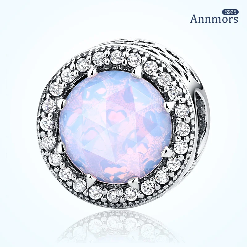 Opal Round Charms Silver Plated Fit Original Bracelet Necklace Charms Sliver Zircon Vintage Birthday Jewelry Bead
Opal Round Charms Silver Plated Fit Original Bracelet Necklace Charms Sliver Zircon Vintage Birthday Jewelry Bead