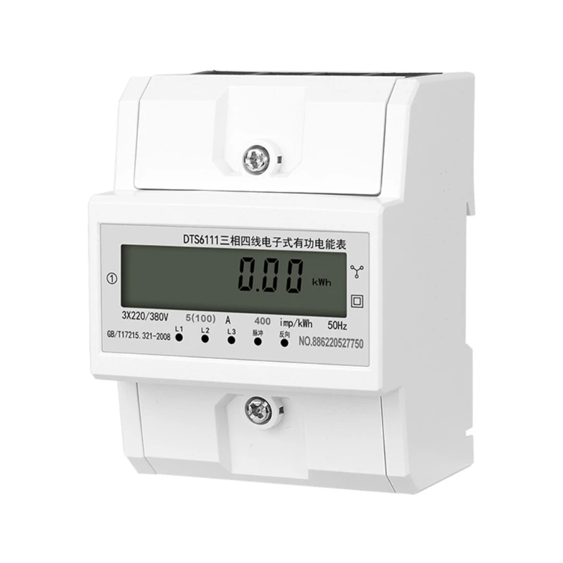 Electricity Meter 3 Phases 4 Wire Energy Meter DIN Rail Intermediate Meter for Power Measure System 3x 220V/380V 5(100A)
Electricity Meter 3 Phases 4 Wire Energy Meter DIN Rail Intermediate Meter for Power Measure System 3x 220V/380V 5(100A)