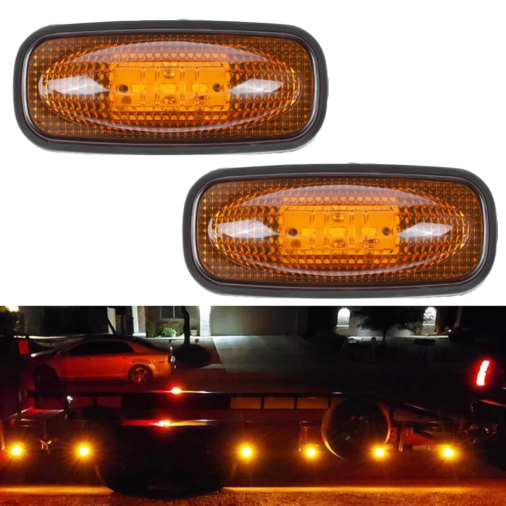 3 LED Side Clearance Marker Light SMD Amber Red White For Trailer Truck Van Bus SUV Roof Lighting Automobile Lamp Accessories
3 LED Side Clearance Marker Light SMD Amber Red White For Trailer Truck Van Bus SUV Roof Lighting Automobile Lamp Accessories