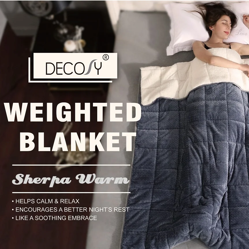 Autumn and winter lamb wool gravity blanket for sleeping and reducing stress weight blanket European blue grey blanket
Autumn and winter lamb wool gravity blanket for sleeping and reducing stress weight blanket European blue grey blanket