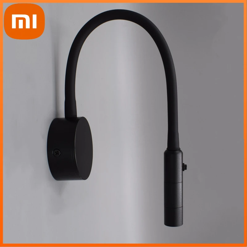 XIAOMI Modern LED Reading Wall Lamp with Switch 1W/3W Flexible Hose Bedside Wall Mounted Sconce Bedroom Study Book Wall Light
XIAOMI Modern LED Reading Wall Lamp with Switch 1W/3W Flexible Hose Bedside Wall Mounted Sconce Bedroom Study Book Wall Light