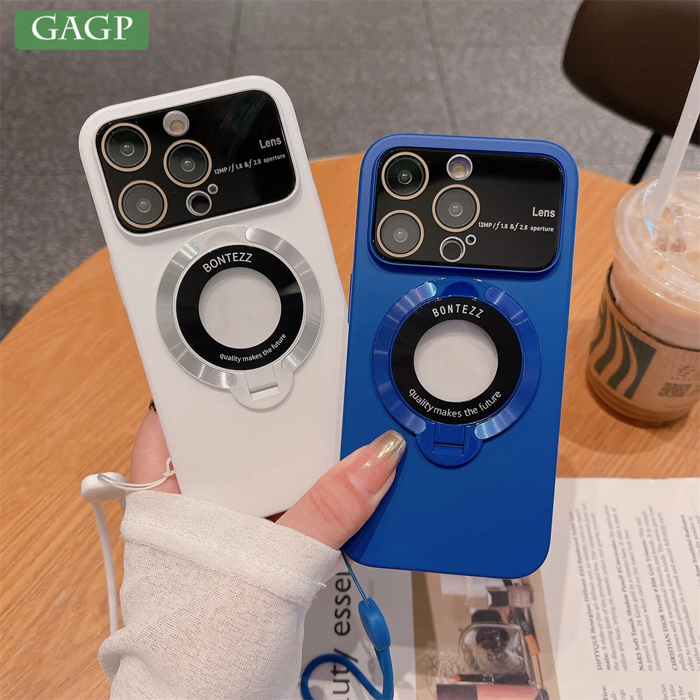 Роскошный чехол для телефона Magsafe с подставкой и ремешком для iPhone 14 13 12 11 Pro Max Plus Защита объектива ударопрочный бампер жесткая задняя крышка из поликарбоната
Роскошный чехол для телефона Magsafe с подставкой и ремешком для iPhone 14 13 12 11 Pro Max Plus Защита объектива ударопрочный бампер жесткая задняя крышка из поликарбоната