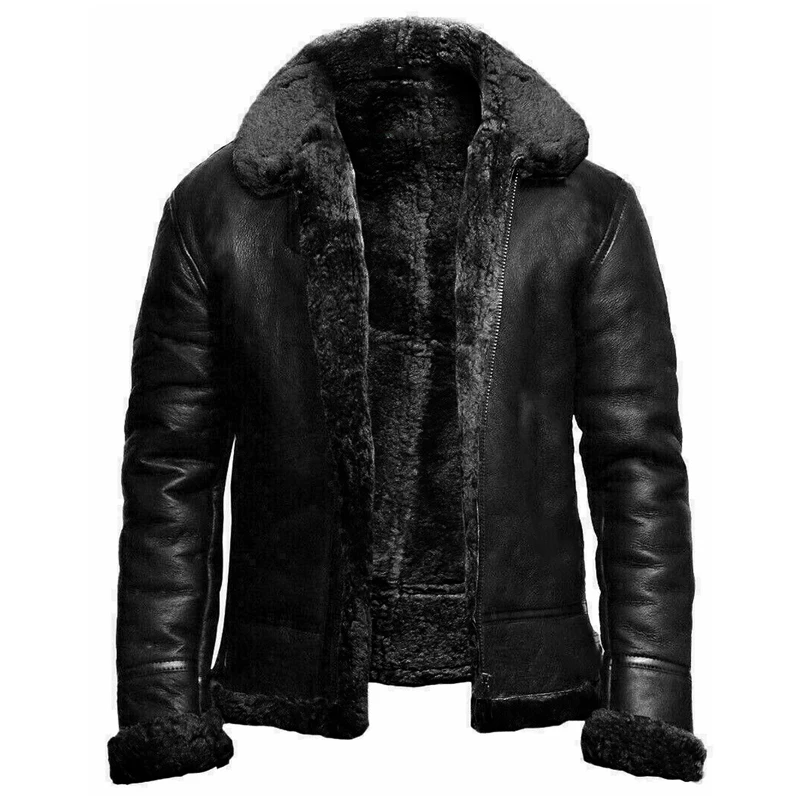 New Fashion Winter Mens Pu Jacket Faux Fur Collar Coats Thick Warm Men's Motorcycle Jacket Windproof Leather Coat Male
New Fashion Winter Mens Pu Jacket Faux Fur Collar Coats Thick Warm Men's Motorcycle Jacket Windproof Leather Coat Male
