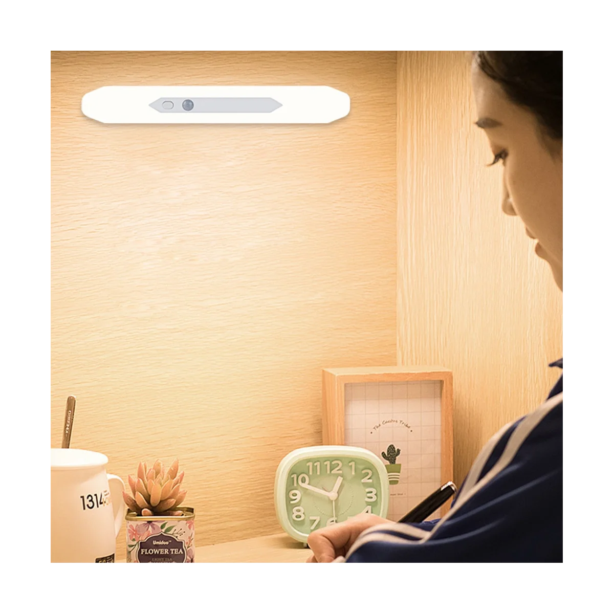 

Dimmable Night Light Human Body Infrared Induction Cabinet Light Bar LED Wireless Magnetic Touch Smart Bedroom