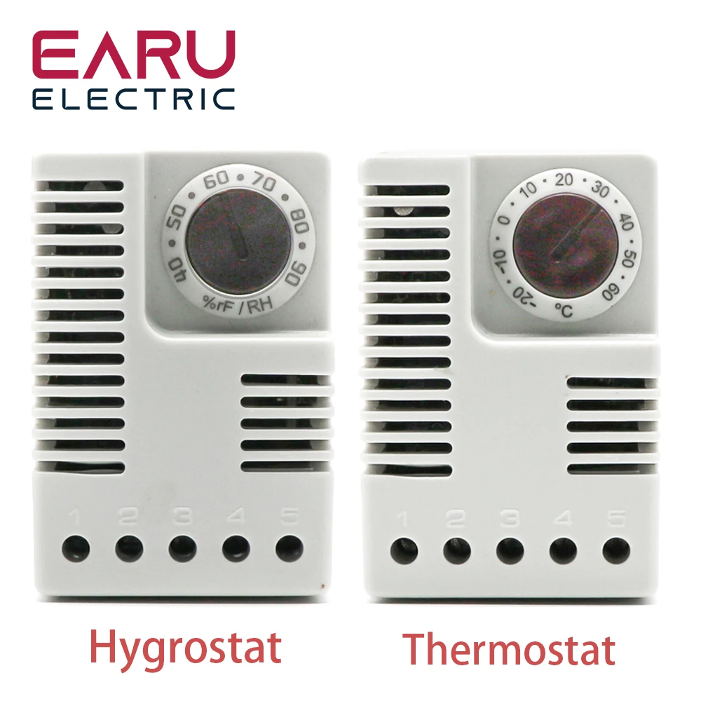 Humidity/Temperature Controller Hygrostat Thermostat Cabinet Thermostat Switch Adjustable DIN Rail LED Indicator Display
Humidity/Temperature Controller Hygrostat Thermostat Cabinet Thermostat Switch Adjustable DIN Rail LED Indicator Display