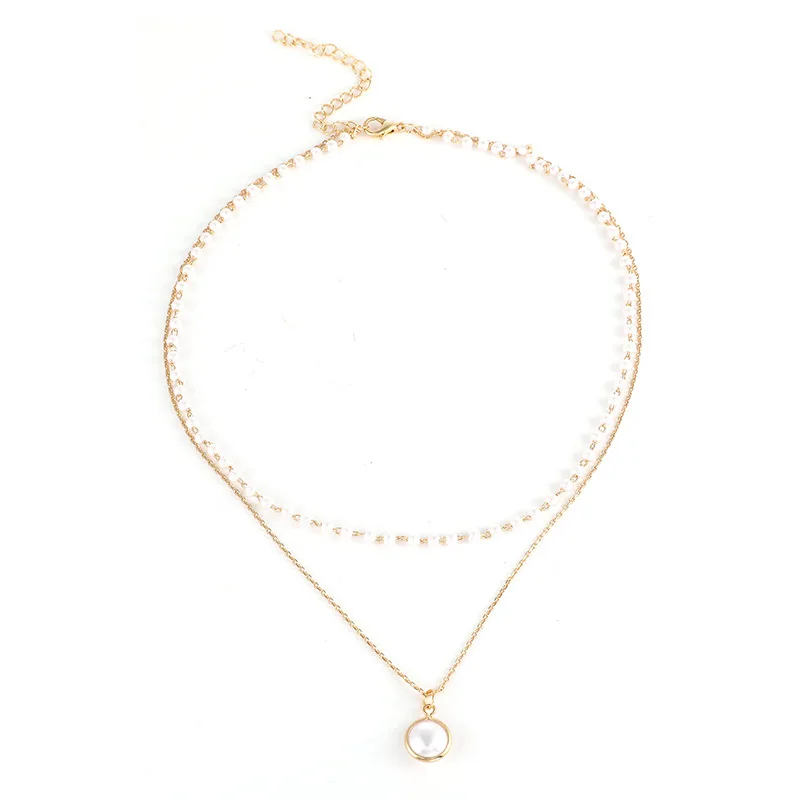 Online Celebrity's Retro Simple Double-layer Pearl Temperament Necklace Female Versatile Personality Titanium Steel Clavicle
Online Celebrity's Retro Simple Double-layer Pearl Temperament Necklace Female Versatile Personality Titanium Steel Clavicle