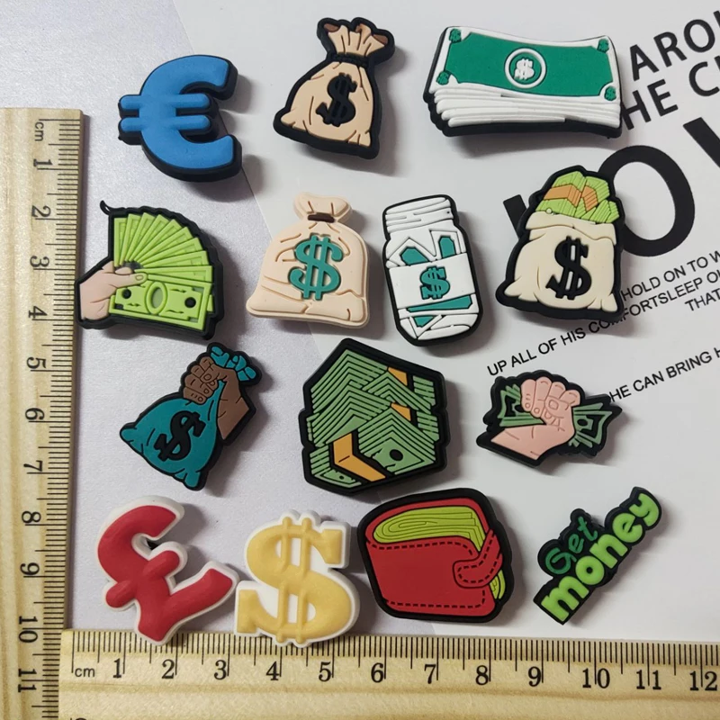 Croc Charms PVC Shoe Charms DIY Dollar Bills Aceessories Clogs Decorations Cartoon Shoe Charms Clogs Buckle
Croc Charms PVC Shoe Charms DIY Dollar Bills Aceessories Clogs Decorations Cartoon Shoe Charms Clogs Buckle