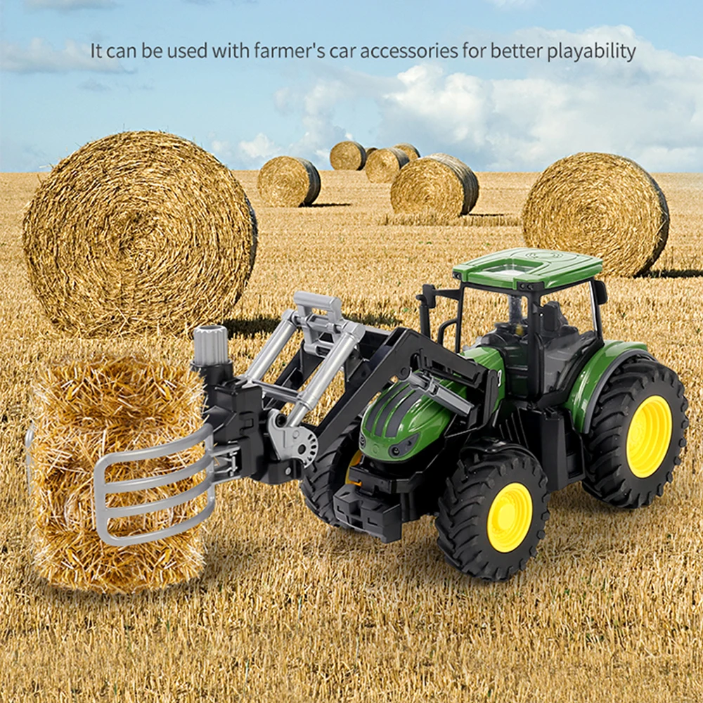 1/24 RC Farmer Toys Set Tractor Trailer with LED Headlight 2.4G Remote Control Car Truck Farming Simulator for Children Kid Gift 
1/24 RC Farmer Toys Set Tractor Trailer with LED Headlight 2.4G Remote Control Car Truck Farming Simulator for Children Kid Gift