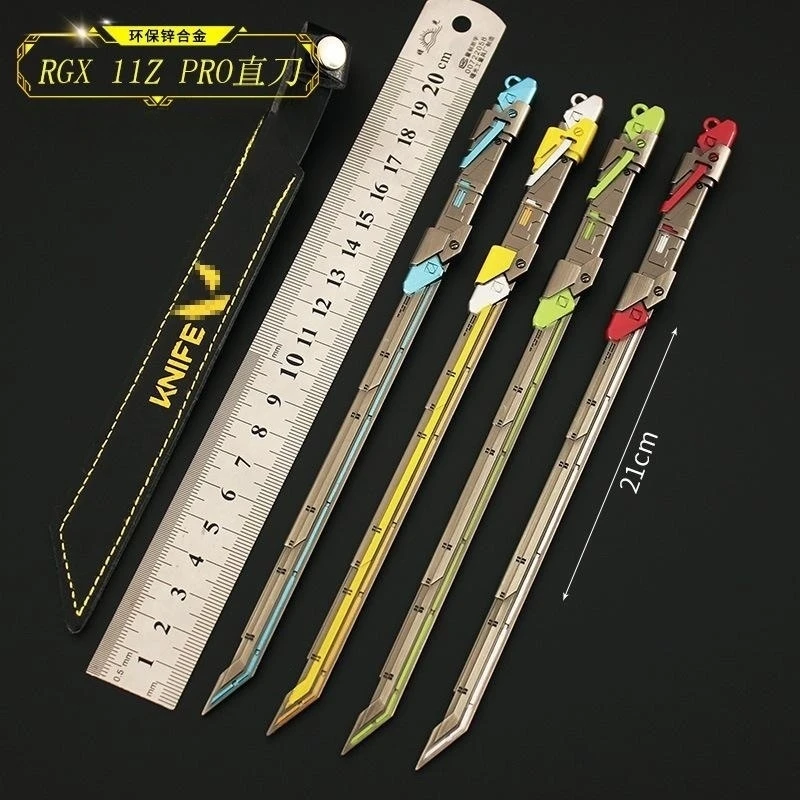 21cm Valorant Game Peripheral Fantasy Figurine RGX-11Z-PRO Straight Blade Alloy Model Metal Replica Miniature Ornament Arms Toy
21cm Valorant Game Peripheral Fantasy Figurine RGX-11Z-PRO Straight Blade Alloy Model Metal Replica Miniature Ornament Arms Toy