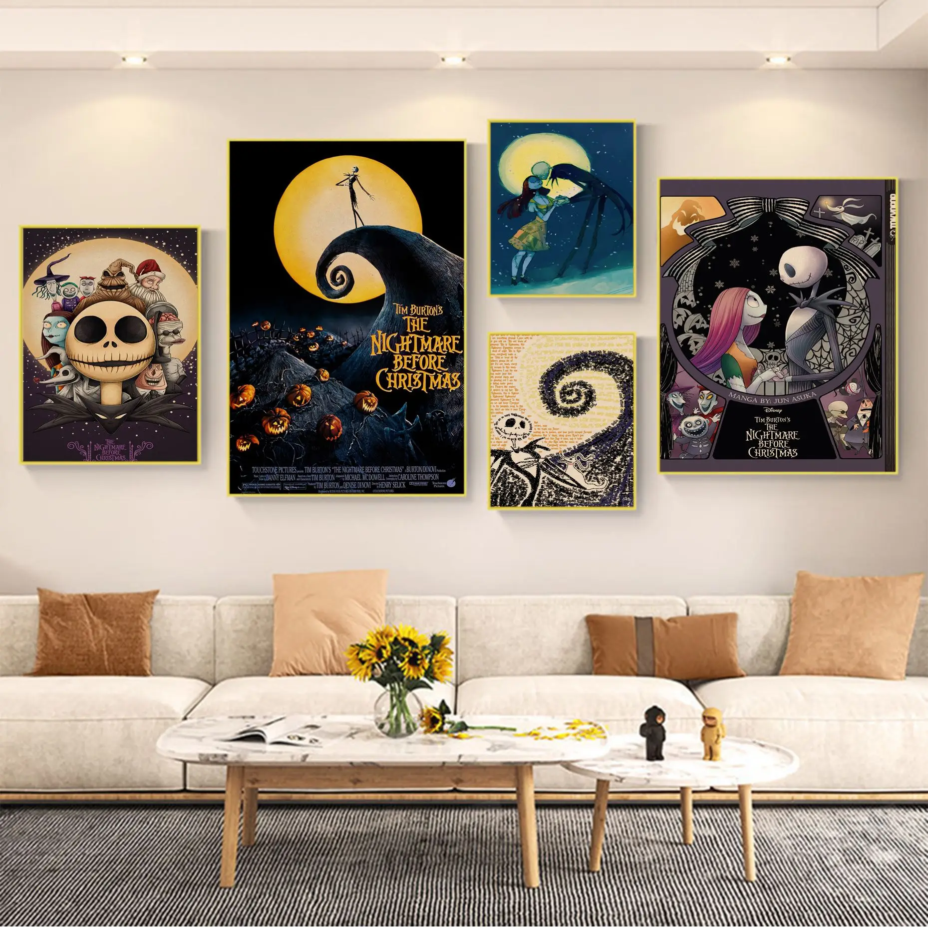 Disney Nightmare Before Christmas Movie Posters Kraft Paper Sticker DIY Room Bar Cafe Room Wall Decor
Disney Nightmare Before Christmas Movie Posters Kraft Paper Sticker DIY Room Bar Cafe Room Wall Decor