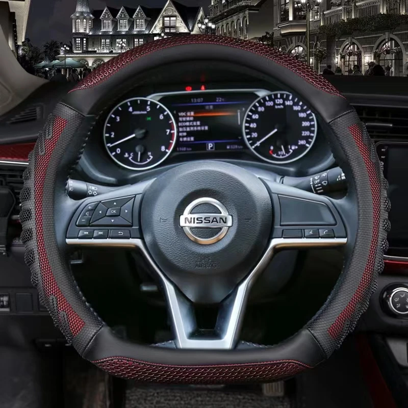 Car Steering Wheel Cover For Nissan X-Trail Qashqai March Serena Micra Kicks 2017-2019 Altima Teana 2019 Auto Accessories
Car Steering Wheel Cover For Nissan X-Trail Qashqai March Serena Micra Kicks 2017-2019 Altima Teana 2019 Auto Accessories