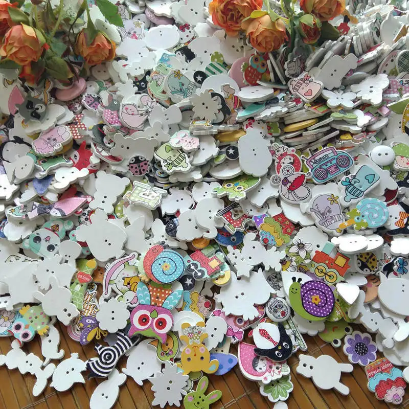 50pcs/lot Random Mixed new Pattern 2 Holes Wooden Buttons Painting Sewing Buttons 15-38mm Flatback Scrapbooking botoes
50pcs/lot Random Mixed new Pattern 2 Holes Wooden Buttons Painting Sewing Buttons 15-38mm Flatback Scrapbooking botoes