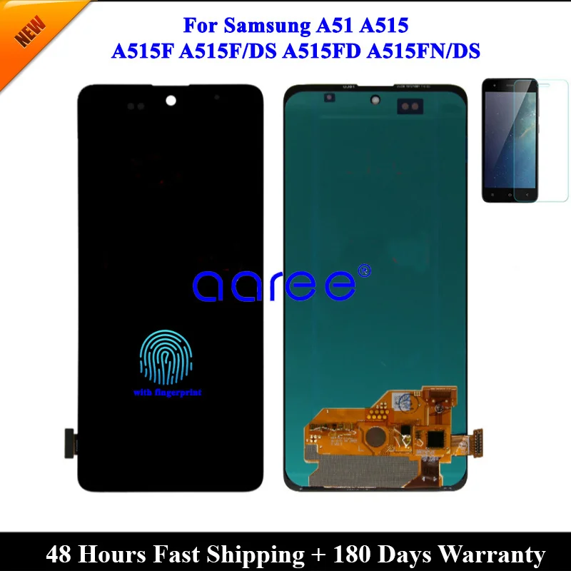 ЖК-дисплей OLED со сканером отпечатков пальцев для Samsung A51 2020 A515, ЖК-дисплей A515F для Samsung A515 A515F, ЖК-экран с сенсорным цифровым преобразователем в ...
ЖК-дисплей OLED со сканером отпечатков пальцев для Samsung A51 2020 A515, ЖК-дисплей A515F для Samsung A515 A515F, ЖК-экран с сенсорным цифровым преобразователем в ...
