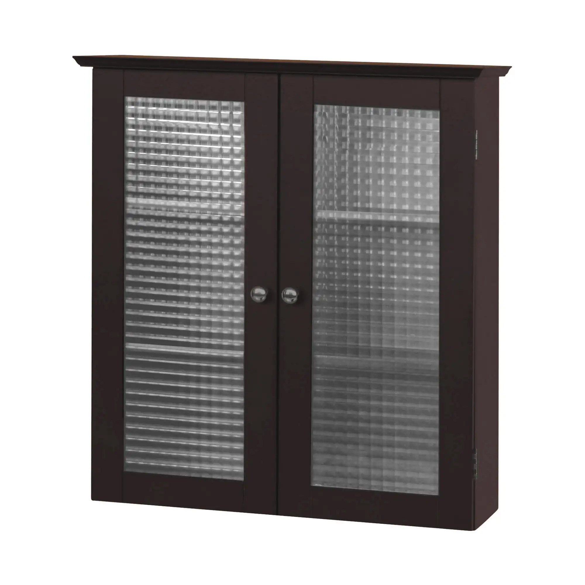 NONE Chesterfield Removable Wooden Wall Cabinet with 2 Waffle Glass Doors, Espresso
NONE Chesterfield Removable Wooden Wall Cabinet with 2 Waffle Glass Doors, Espresso