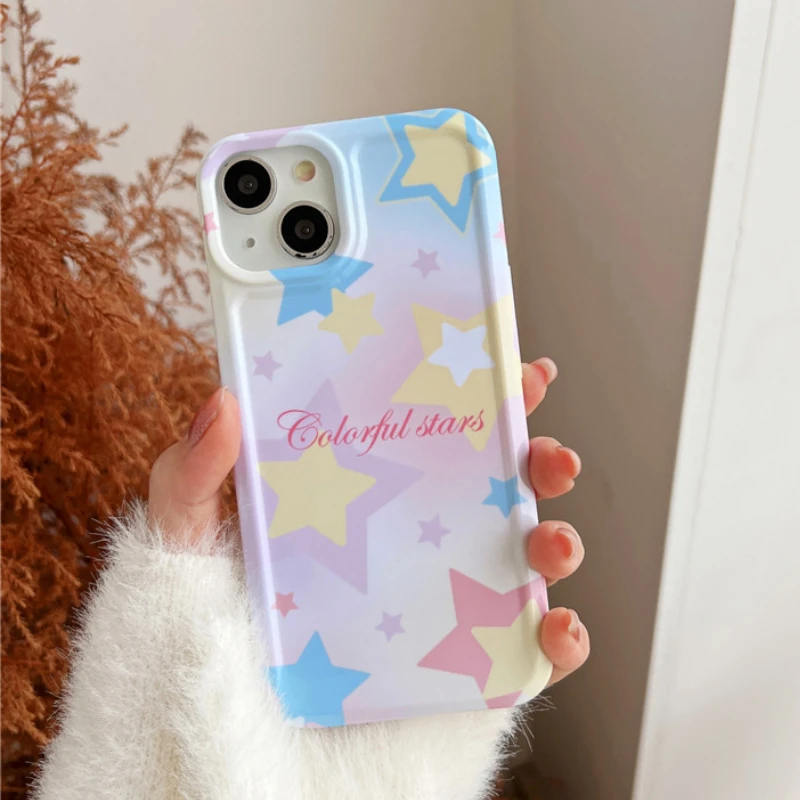 Coloured stars Back Cover For iPhone 11 Pro Max 13 12 14 Fashion Style Protector Cartoon Silicone Shockproof Phone Case
Coloured stars Back Cover For iPhone 11 Pro Max 13 12 14 Fashion Style Protector Cartoon Silicone Shockproof Phone Case